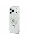 Karl Lagerfeld Karl Lagerfeld Ringstand Karl and Choupette MagSafe Hátoldal iPhone 17 Pro White