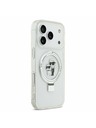 Karl Lagerfeld Karl Lagerfeld Ringstand Karl and Choupette MagSafe Hátoldal iPhone 17 Pro White