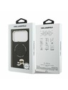 Karl Lagerfeld Karl Lagerfeld PU Karl and Choupette Heads Pins MagSafe Hátoldal iPhone 17 Pro Black