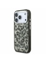 Karl Lagerfeld Karl Lagerfeld IML Leopard MagSafe Hátoldal iPhone 17 Pro Brown