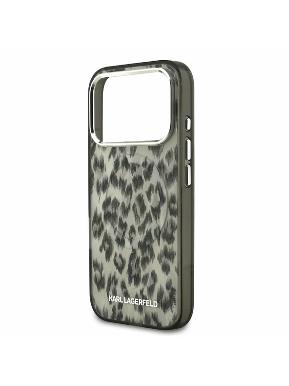 Karl Lagerfeld Karl Lagerfeld IML Leopard MagSafe Hátoldal iPhone 17 Pro Brown