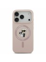 Karl Lagerfeld Karl Lagerfeld Liquid Silicone Karl and Choupette MagSafe Hátoldal iPhone 17 Pro Pink