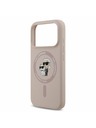 Karl Lagerfeld Karl Lagerfeld Liquid Silicone Karl and Choupette MagSafe Hátoldal iPhone 17 Pro Pink