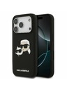 Karl Lagerfeld Karl Lagerfeld Liquid Silicone Double Heads MagSafe Hátoldal iPhone 17 Pro Black