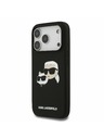 Karl Lagerfeld Karl Lagerfeld Liquid Silicone Double Heads MagSafe Hátoldal iPhone 17 Pro Black