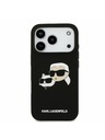 Karl Lagerfeld Karl Lagerfeld Liquid Silicone Double Heads MagSafe Hátoldal iPhone 17 Pro Black