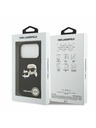 Karl Lagerfeld Karl Lagerfeld Liquid Silicone Double Heads MagSafe Hátoldal iPhone 17 Pro Black