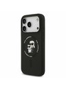 Karl Lagerfeld Karl Lagerfeld Liquid Silicone Karl and Choupette MagSafe Hátoldal iPhone 17 Pro Black