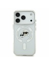 Karl Lagerfeld Karl Lagerfeld IML K&CH Heads Metal Frame MagSafe Hátlap iPhone 17 Pro-hoz Transparent
