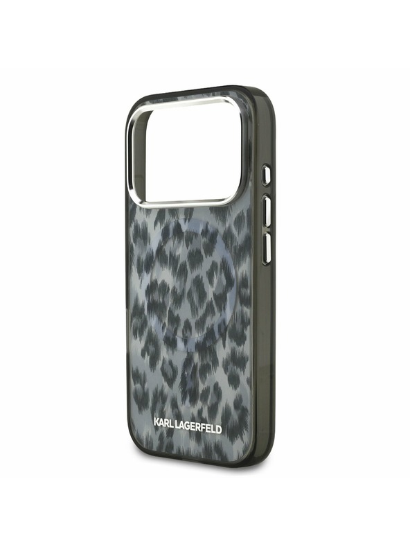 Karl Lagerfeld Karl Lagerfeld IML Leopard MagSafe Hátlap iPhone 17 Pro-hoz Grey