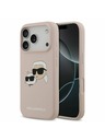 Karl Lagerfeld Karl Lagerfeld Liquid Silicone Double Heads MagSafe Hátlap iPhone 17 Pro-hoz Pink