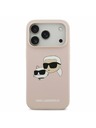 Karl Lagerfeld Karl Lagerfeld Liquid Silicone Double Heads MagSafe Hátlap iPhone 17 Pro-hoz Pink