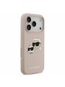 Karl Lagerfeld Karl Lagerfeld Liquid Silicone Double Heads MagSafe Hátlap iPhone 17 Pro-hoz Pink