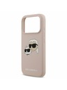 Karl Lagerfeld Karl Lagerfeld Liquid Silicone Double Heads MagSafe Hátlap iPhone 17 Pro-hoz Pink