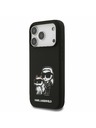 Karl Lagerfeld Karl Lagerfeld Liquid Silicone K&CH Sketch MagSafe Hátlap iPhone 17 Pro-hoz Black