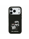 Karl Lagerfeld Karl Lagerfeld Liquid Silicone K&CH Sketch MagSafe Hátlap iPhone 17 Pro-hoz Black