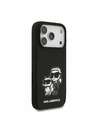 Karl Lagerfeld Karl Lagerfeld Liquid Silicone K&CH Sketch MagSafe Hátlap iPhone 17 Pro-hoz Black