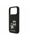 Karl Lagerfeld Karl Lagerfeld Liquid Silicone K&CH Sketch MagSafe Hátlap iPhone 17 Pro-hoz Black