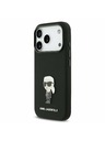 Karl Lagerfeld Karl Lagerfeld Liquid Silicone Metal Ikonik Hátlap iPhone 17 Pro-hoz Black