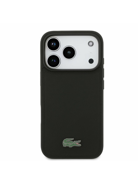 Lacoste Lacoste Iconic Petit Pique MagSafe Hátlap + Pénztárca iPhone 17 Pro-hoz Black