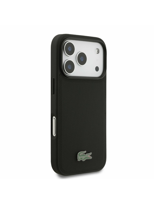 Lacoste Lacoste Iconic Petit Pique MagSafe Hátlap + Pénztárca iPhone 17 Pro-hoz Black