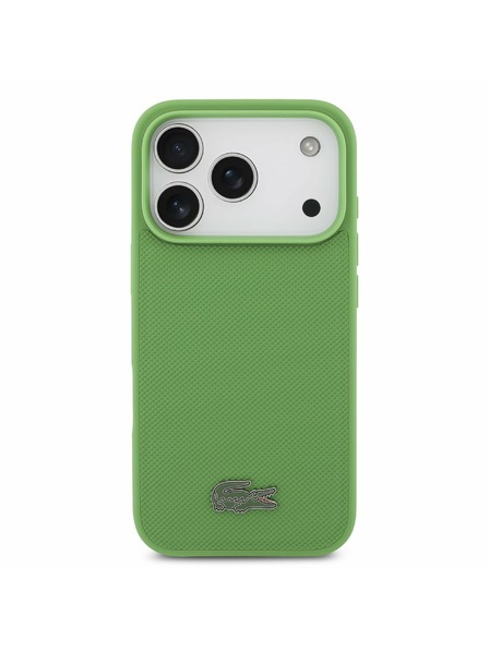 Lacoste Lacoste Iconic Petit Pique MagSafe Hátlap + Pénztárca iPhone 17 Pro-hoz Green