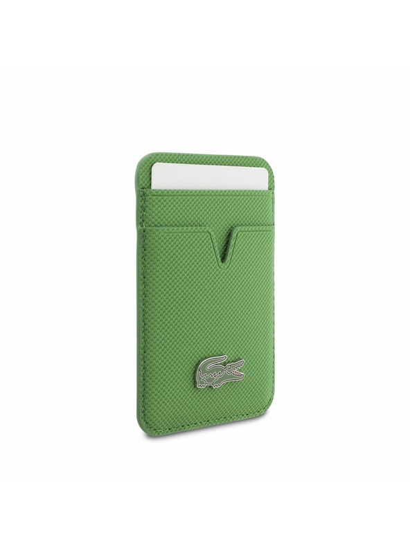 Lacoste Lacoste Iconic Petit Pique MagSafe Hátlap + Pénztárca iPhone 17 Pro-hoz Green
