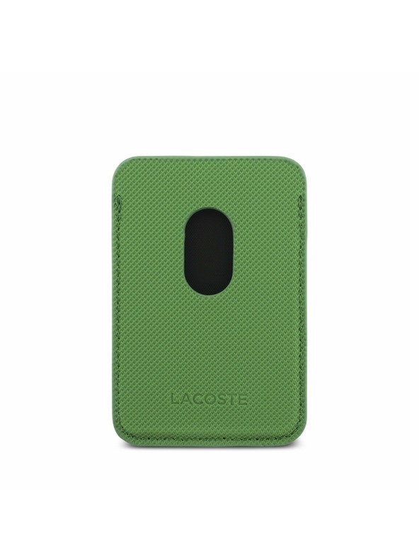 Lacoste Lacoste Iconic Petit Pique MagSafe Hátlap + Pénztárca iPhone 17 Pro-hoz Green