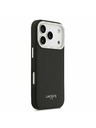 Lacoste Lacoste PU Leather Champs Elysees MagSafe Hátlap iPhone 17 Pro-hoz Black