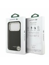 Lacoste Lacoste PU Leather Champs Elysees MagSafe Hátlap iPhone 17 Pro-hoz Black