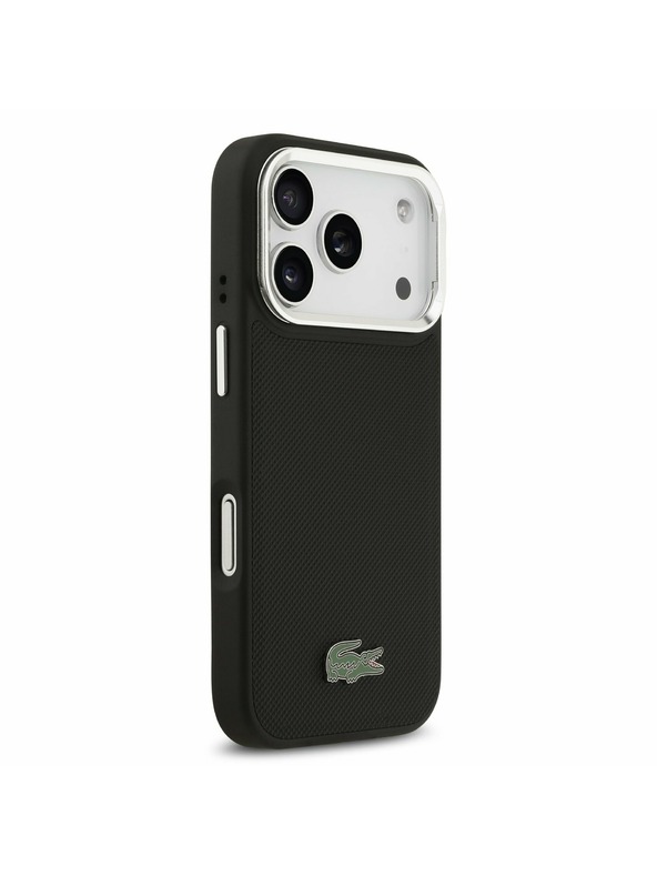 Lacoste Lacoste Iconic Petit Pique Camera Stand MagSafe Hátlap iPhone 17 Pro-hoz Black