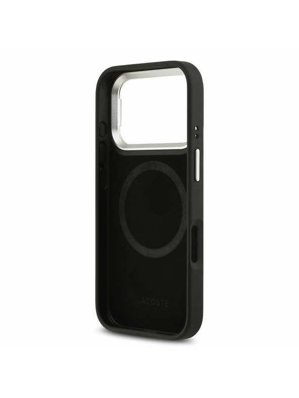 Lacoste Lacoste Iconic Petit Pique Camera Stand MagSafe Hátlap iPhone 17 Pro-hoz Black