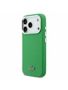 Lacoste Lacoste PVC Iconic Petit Pique Metal Logo MagSafe Hátlap iPhone 17 Pro-hoz Green