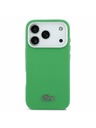 Lacoste Lacoste PVC Iconic Petit Pique Metal Logo MagSafe Hátlap iPhone 17 Pro-hoz Green