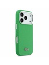 Lacoste Lacoste PVC Iconic Petit Pique Metal Logo MagSafe Hátlap iPhone 17 Pro-hoz Green