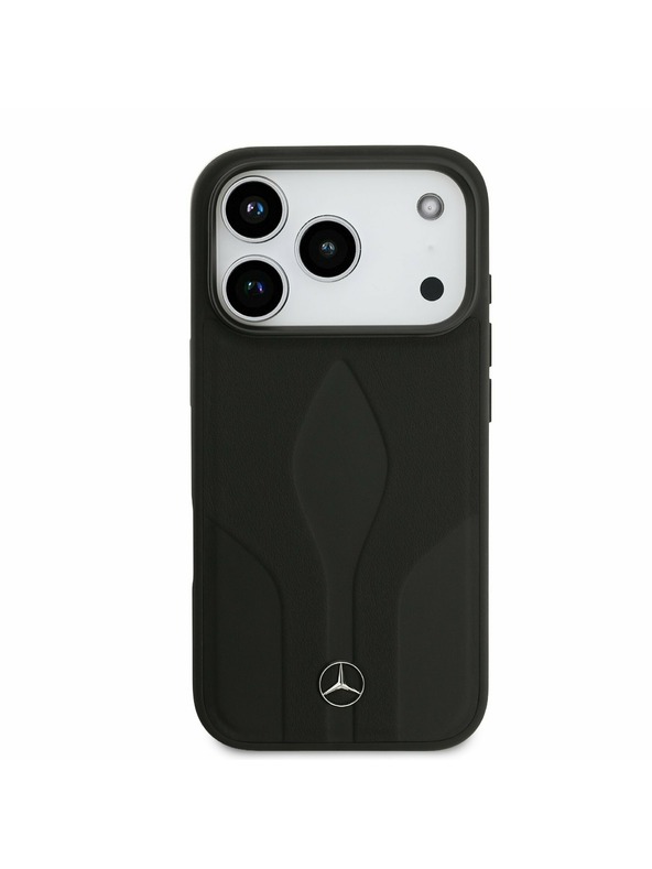 Mercedes Mercedes Leather The Move MagSafe Hátlap iPhone 17 Pro-hoz Black