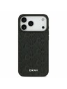 DKNY DKNY PU Leather Grid Pattern Magsafe Hátlap iPhone 17 Pro Max-hoz Black