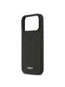 DKNY DKNY PU Leather Grid Pattern Magsafe Hátlap iPhone 17 Pro Max-hoz Black
