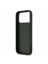 DKNY DKNY PU Leather Checkered Pattern and Stripe Hátlap iPhone 17 Pro Max-hoz Black
