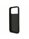 Guess Guess PU Fixed Glitter 4G Metal Logo Hátlap iPhone 17 Pro Max-hoz Black