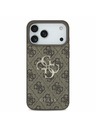 Guess Guess PU 4G Metal Logo Hátlap iPhone 17 Pro Max-hoz Barna