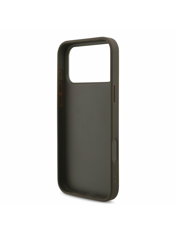 Guess Guess PU 4G Metal Logo Hátlap iPhone 17 Pro Max-hoz Barna