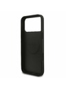 Guess Guess PU Bőr 4G Színes Gyűrű MagSafe Hátlap iPhone 17 Pro Max-hoz Fekete