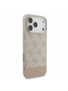Guess Guess PU 4G Csík Hátlap iPhone 17 Pro Max-hoz Rózsaszín