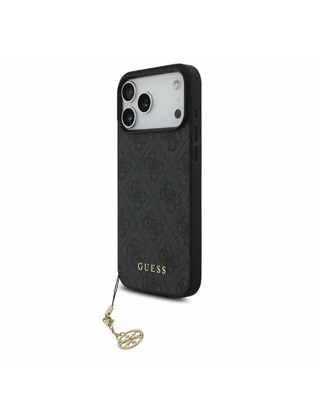 Guess Guess 4G Charm MagSafe Hátlap iPhone 17 Pro Max-hoz Tone on Tone Szürke