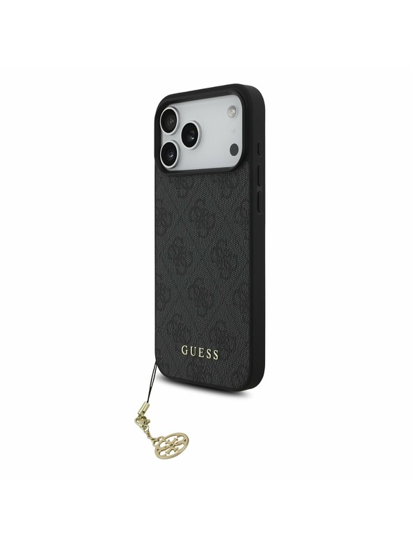 Guess Guess 4G Charm MagSafe Hátlap iPhone 17 Pro Max-hoz Tone on Tone Szürke