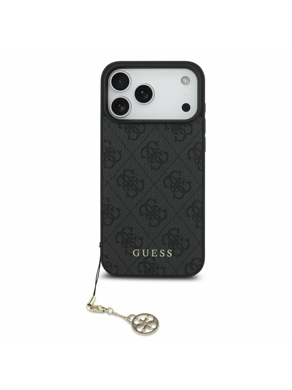 Guess Guess 4G Charm MagSafe Hátlap iPhone 17 Pro Max-hoz Tone on Tone Szürke