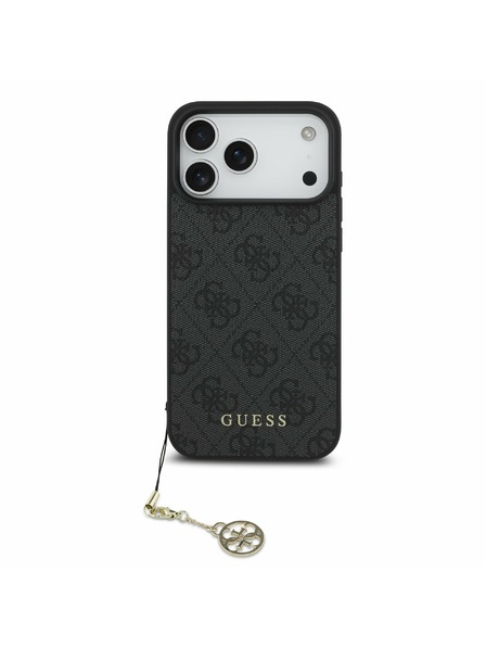 Guess Guess 4G Charm MagSafe Hátlap iPhone 17 Pro Max-hoz Tone on Tone Szürke