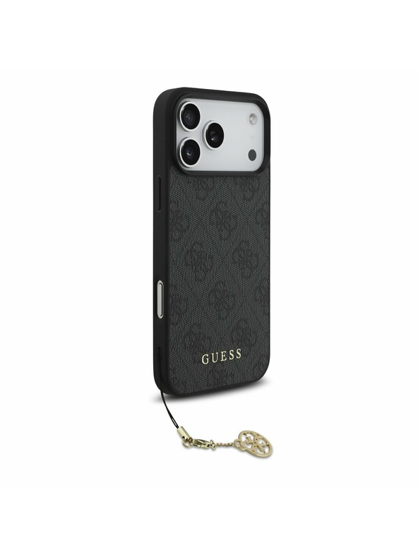 Guess Guess 4G Charm MagSafe Hátlap iPhone 17 Pro Max-hoz Tone on Tone Szürke