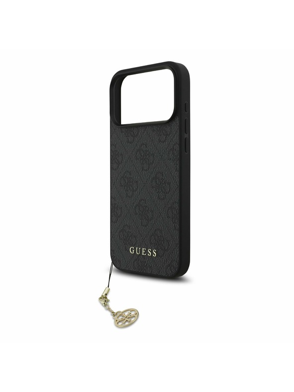 Guess Guess 4G Charm MagSafe Hátlap iPhone 17 Pro Max-hoz Tone on Tone Szürke